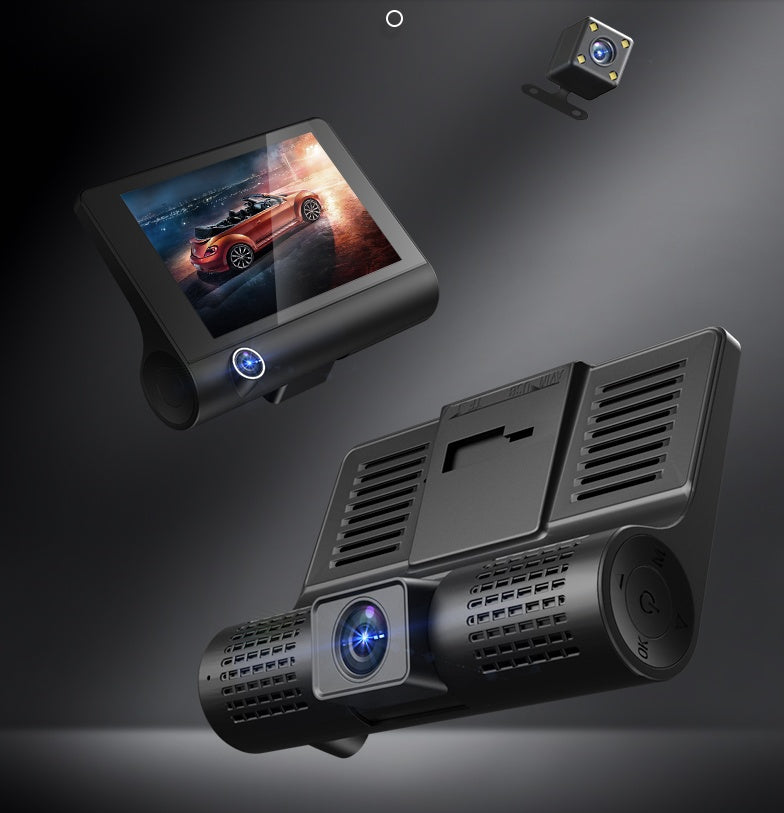 High-definition Three-record Driving Recorder