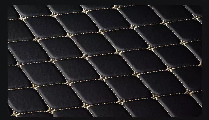 Rudder Foot Pad Leather Quilted Embroidered Full Surround