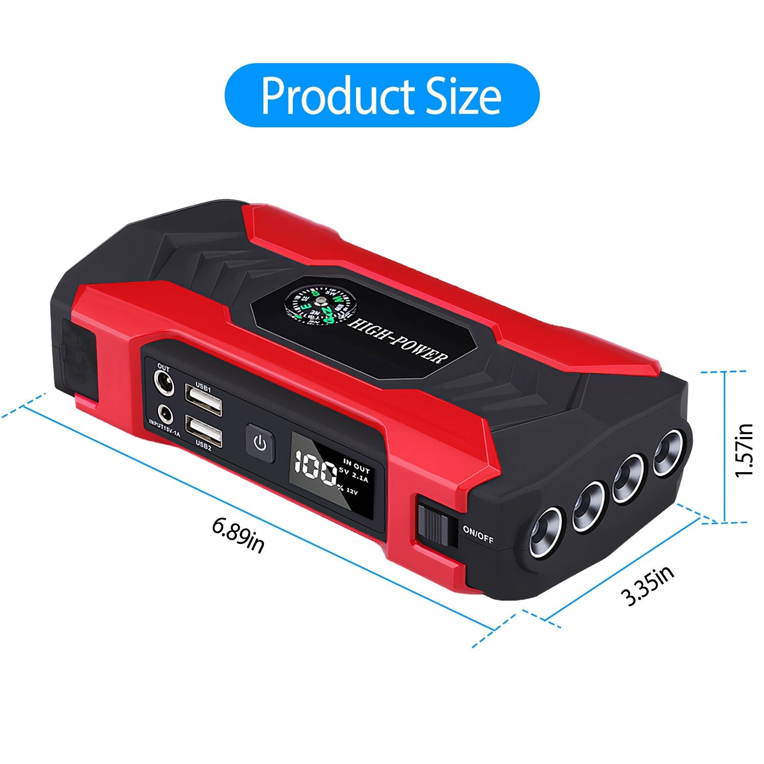 Car Jump Starter Booster 800A
