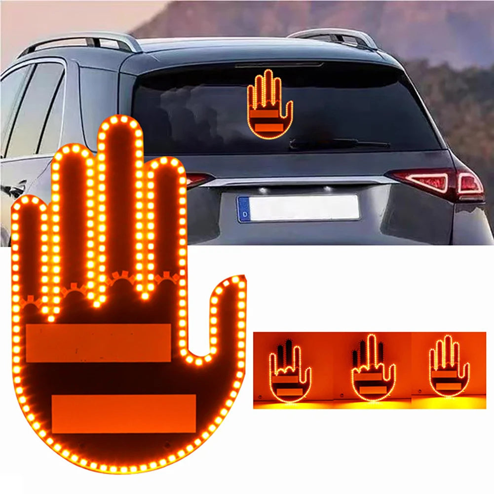 Illuminated Gesture Car Finger Light