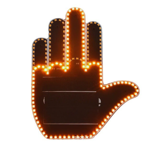 Illuminated Gesture Car Finger Light