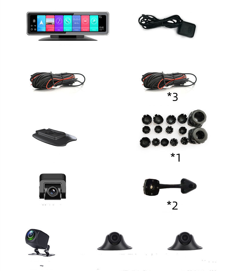 Intelligent Panoramic Positioning Driving Recorder