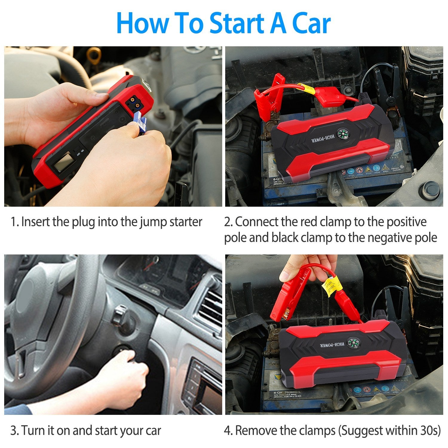 Car Jump Starter Booster 800A